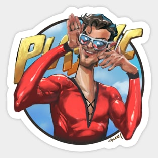 PLASTIC DUDE! Sticker